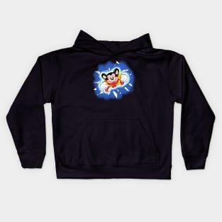 80s mighty mouse Kids Hoodie